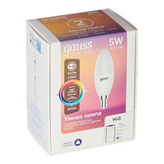 Лампа умная светодиодная Gauss E14 2700-6500К 5 Вт 220 В свеча матовая - фото 3