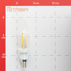 Лампа умная Gauss Smart Home филаментная диммируемая E14 4,5 Вт теплый/холодный 2700 К IP20 свеча на ветру - фото 2