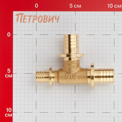 Тройник Tece 25 х 25 х 20 мм редукционный латунный (760528) - фото 2