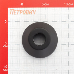 Отражатель декоративный для полотенцесушителя Smart 3/4 d73 мм высокий черный - фото 2