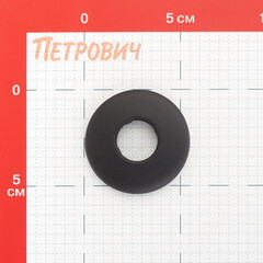 Отражатель декоративный для полотенцесушителя Smart 1/2 d73 мм плоский черный - фото 3