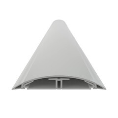 Кабель-канал напольный DKC 75х17 мм серый 2 м с перегородкой (01332DIY) - фото 2