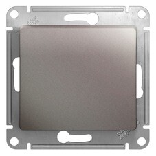 Переключатель Systeme Electric Glossa одноклавишный встраиваемый платина (GSL001261)