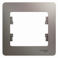 Рамка Systeme Electric Glossa одноместная платина (GSL001201)