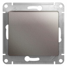 Выключатель Systeme Electric Glossa одноклавишный встраиваемый платина (GSL001211)