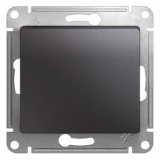 Выключатель Systeme Electric Glossa одноклавишный встраиваемый графит (GSL001311)