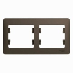 Изображение товара Рамка Systeme Electric Glossa двухместная шоколад (GSL000802)