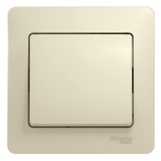 Выключатель Systeme Electric Glossa одноклавишный встраиваемый бежевый (GSL000212)