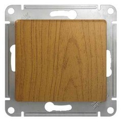 Изображение товара Переключатель Systeme Electric Glossa одноклавишный встраиваемый дуб (GSL000571)