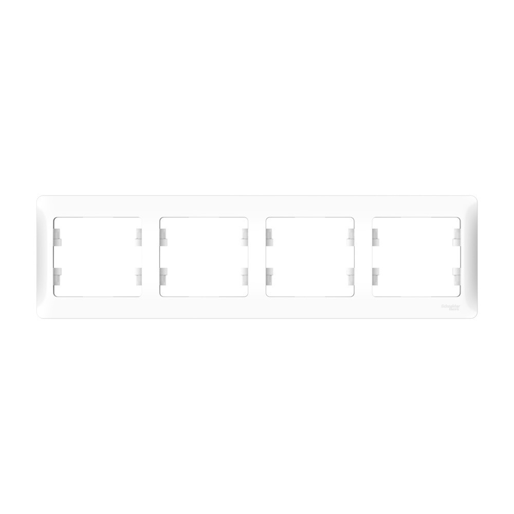 Изображение товара Рамка Systeme Electric Glossa четырехместная белая (GSL000108)
