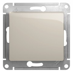 Изображение товара Переключатель Systeme Electric Glossa одноклавишный встраиваемый молочный (GSL000971)