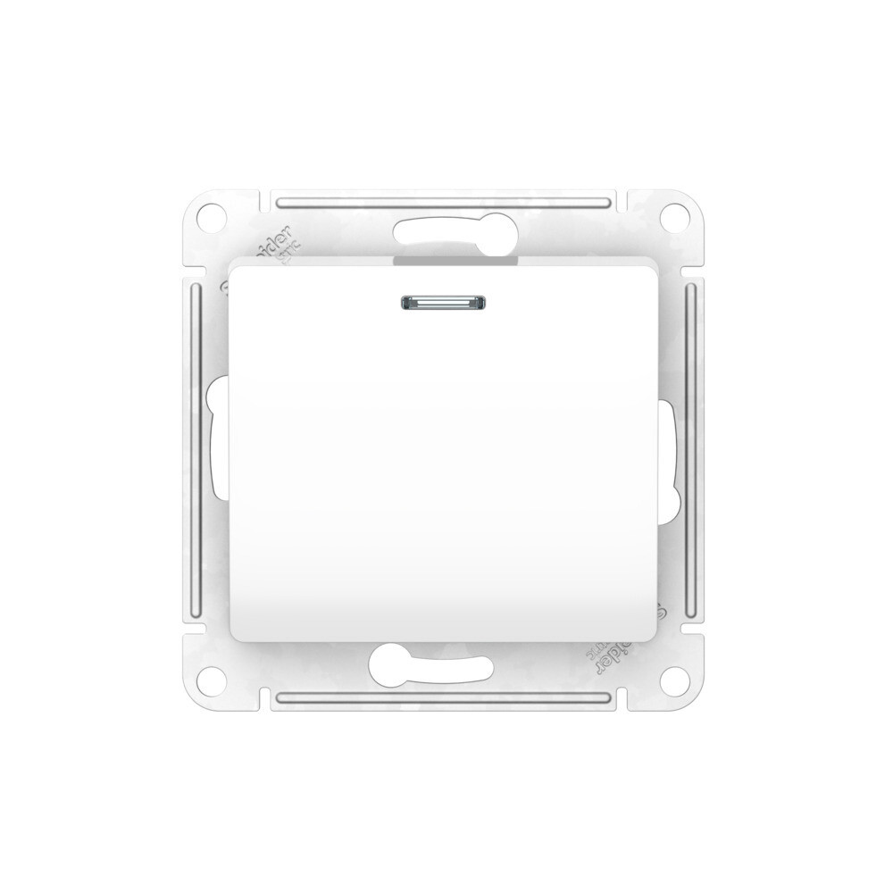 Изображение товара Переключатель встраиваемый одноклавишный Systeme Electric Glossa с подсветкой