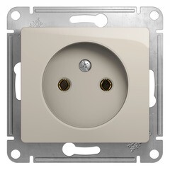 Изображение товара Розетка Systeme Electric Glossa встраиваемая молочная (GSL000941)