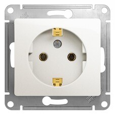 Розетка Systeme Electric Glossa встраиваемая перламутр (GSL000643)