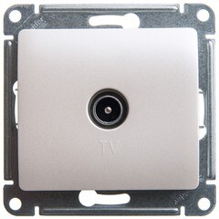 Изображение товара Розетка телевизионная Systeme Electric Glossa оконечная встраиваемая перламутр (GSL000691)