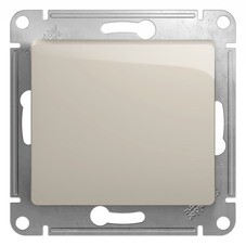 Выключатель Systeme Electric Glossa одноклавишный встраиваемый молочный (GSL000911)