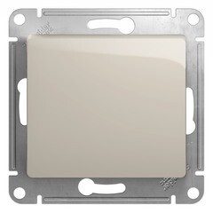 Изображение товара Выключатель Systeme Electric Glossa одноклавишный встраиваемый молочный (GSL000911)