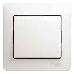 Изображение товара Выключатель Systeme Electric Glossa одноклавишный встраиваемый перламутр (GSL000612)