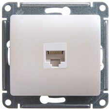 Розетка компьютерная Systeme Electric Glossa встраиваемая перламутр RJ45 (GSL000681K)