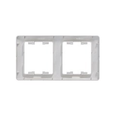 Рамка Systeme Electric Glossa двухместная платина (GSL001206) - фото 2