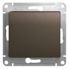 Изображение товара Переключатель Systeme Electric Glossa одноклавишный встраиваемый шоколад (GSL000871)