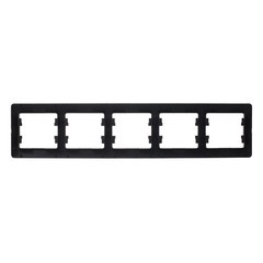 Изображение товара Рамка Systeme Electric Glossa пятиместная шоколад (GSL000805)