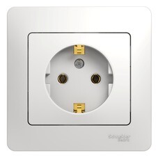 Розетка Systeme Electric Glossa встраиваемая белая (GSL000142)