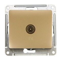 Изображение товара Розетка телевизионная Systeme Electric Glossa встраиваемая перламутр (GSL000693)