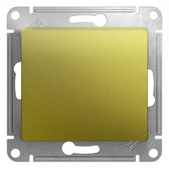 Изображение товара Выключатель Systeme Electric Glossa одноклавишный встраиваемый фисташковый (GSL001011)