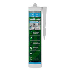 Герметик силиконовый санитарный Макрофлекс SX101 прозрачный 290 мл - фото 3