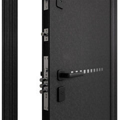 Дверь входная Torex Крафт Дуал правая кт белый - черный шелк 860х2050 мм - фото 4