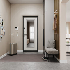 Дверь входная Torex Крафт Скай Беленый левая дуб беленый - черный шелк с зеркалом 860х2050 мм - фото 14