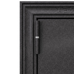 Дверь входная Torex Крафт Скай Беленый левая дуб беленый - черный шелк с зеркалом 860х2050 мм - фото 6