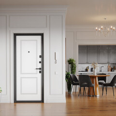 Дверь входная Torex Крафт Дуал правая кт белый - черный шелк 860х2050 мм - фото 14