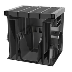 Дождеприемник пластиковый 300х300 мм Gidrolica черный - фото 16