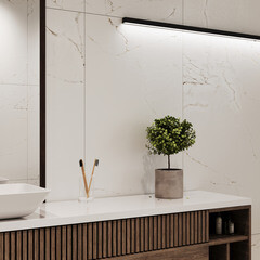 Керамогранит Lavelly Calacatta Palace белый карвинг 1200х600х8,5 мм (2 шт.=1,44 кв.м) - фото 4