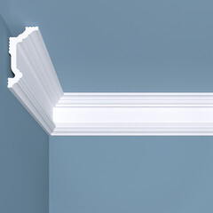 Плинтус потолочный из экополимера ударопрочный 70х35х2000 мм Bello Deco XPS К5 - фото 1