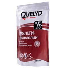 Клей для флизелиновых обоев Quelyd Мульти-флизелин 80 кв.м 450 г - фото 7