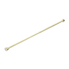 Карниз для ванной 130-240 см телескопический прямой нержавеющая сталь золотой - фото 1