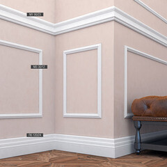 Молдинг из экополимера ударопрочный 90х23х2000 мм под покраску Bello Deco XPS M 1 белый - фото 5