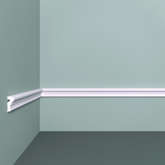 Молдинг из экополимера ударопрочный 20х9х2000 мм под покраску Bello Deco XPS M 2 белый - фото 1