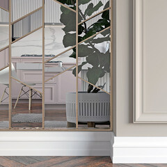 Молдинг из экополимера ударопрочный 70х28х2000 мм под покраску Bello Deco XPS M 7 белый - фото 2