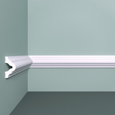 Молдинг из экополимера ударопрочный 40х20х2000 мм под покраску Bello Deco XPS M 12 белый