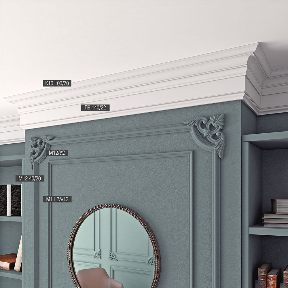 

Молдинг из экополимера ударопрочный 25х12х2000 мм под покраску Bello Deco XPS M 11 белый