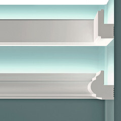 Молдинг из экополимера ударопрочный 30х24х2000 мм под покраску Bello Deco XPS M 21 белый - фото 5