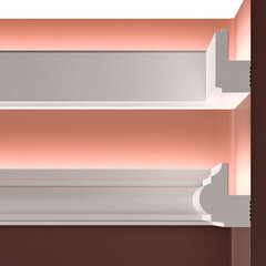 Молдинг из экополимера ударопрочный 30х16х2000 мм под покраску Bello Deco XPS M 25 белый - фото 4