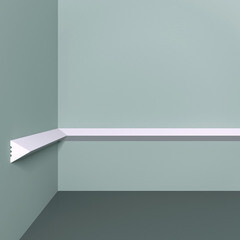 Молдинг из экополимера ударопрочный 20х20х2000 мм под покраску Bello Deco XPS M 27 белый - фото 1