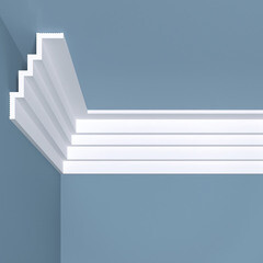 Плинтус потолочный из экополимера ударопрочный 50х80х2000 мм Bello Deco XPS К17 - фото 1