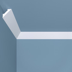 Плинтус потолочный из экополимера ударопрочный 30х30х2000 мм Bello Deco XPS К15 - фото 1