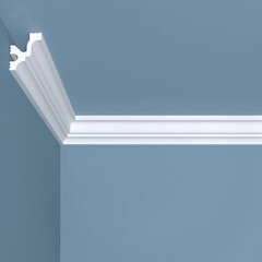 Плинтус потолочный из экополимера ударопрочный 35х30х2000 мм Bello Deco XPS К11 - фото 1